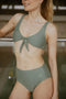 Copenhagen Cartel - Ubud bikini trusse højtaljet - Army